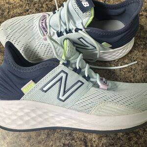 New Balance Light Blue and Navy Athletic Shoes